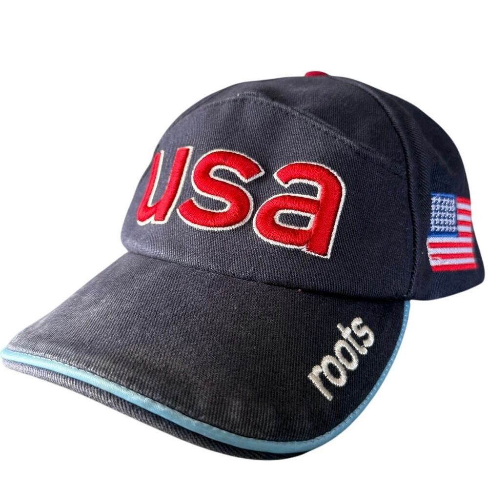 Vintage Y2K USA 2002 Winter Olympic Games Roots Hat